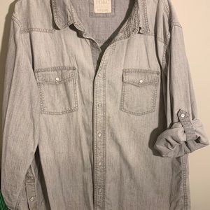 Men’s Grey Denim P&D XL